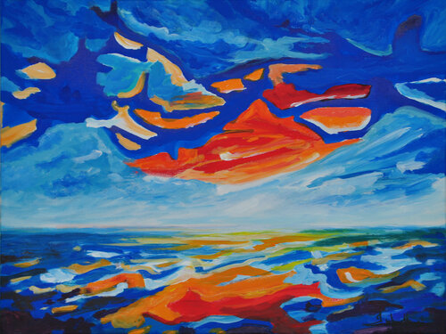 Warmth of the sea by Zelie Alice, Painting for Sale on Select