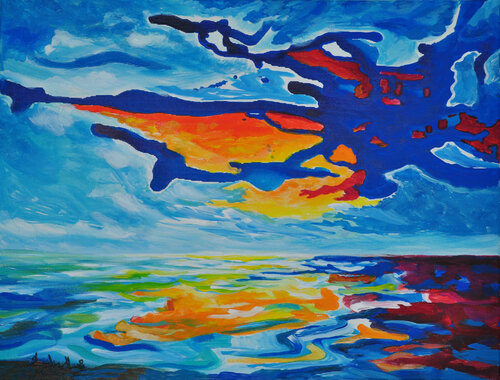 Wind breeze by Zelie Alice, Painting for Sale on Select