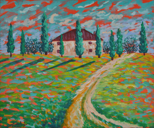 One fine day in Tuscany by Zelie Alice, Painting for Sale on Select