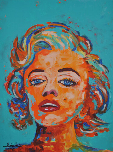 Marilyn Monroe 07 by Zelie Alice, Painting for Sale on Select