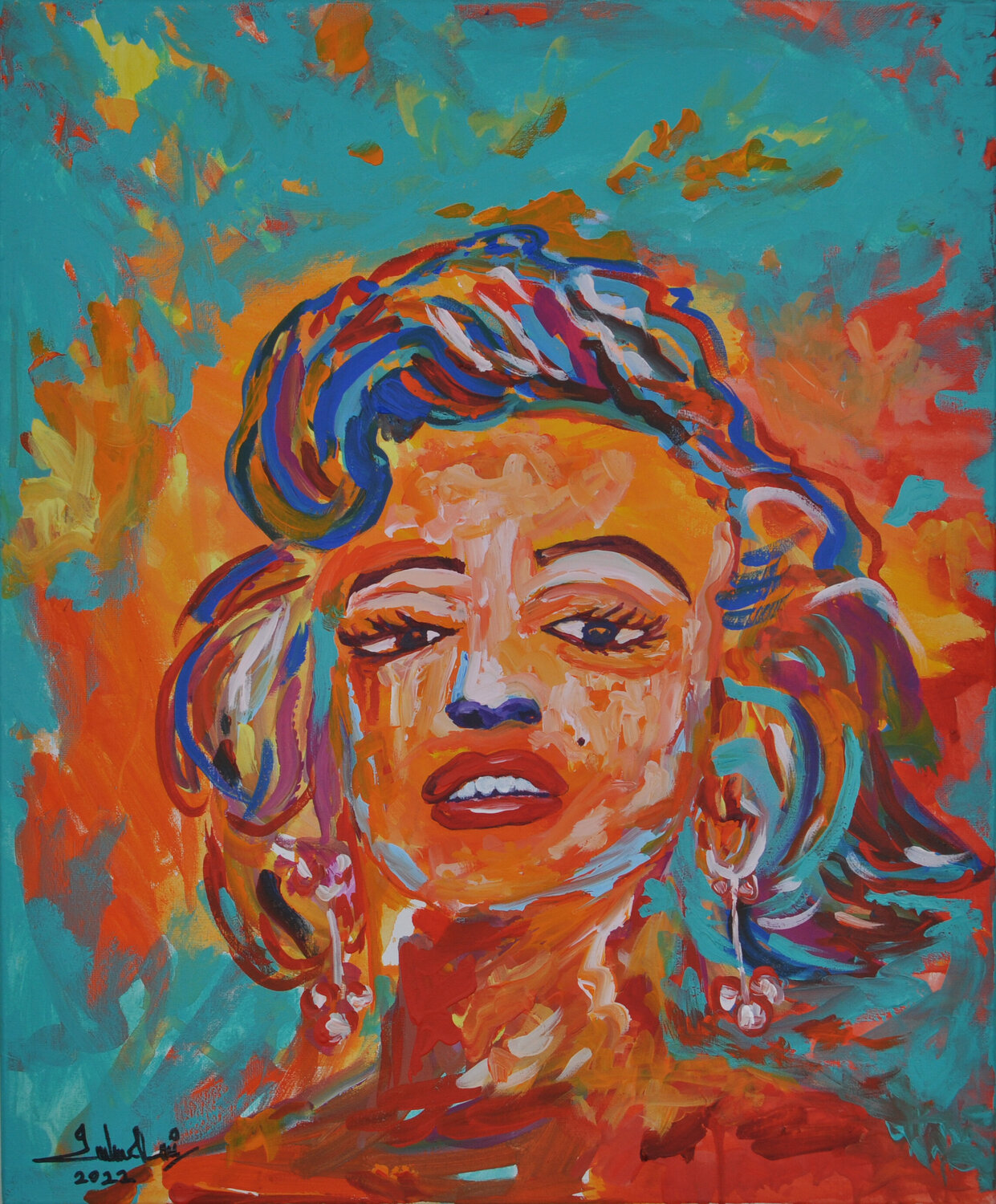 Marilyn Monroe 03 Zelie Alice Original painting for sale