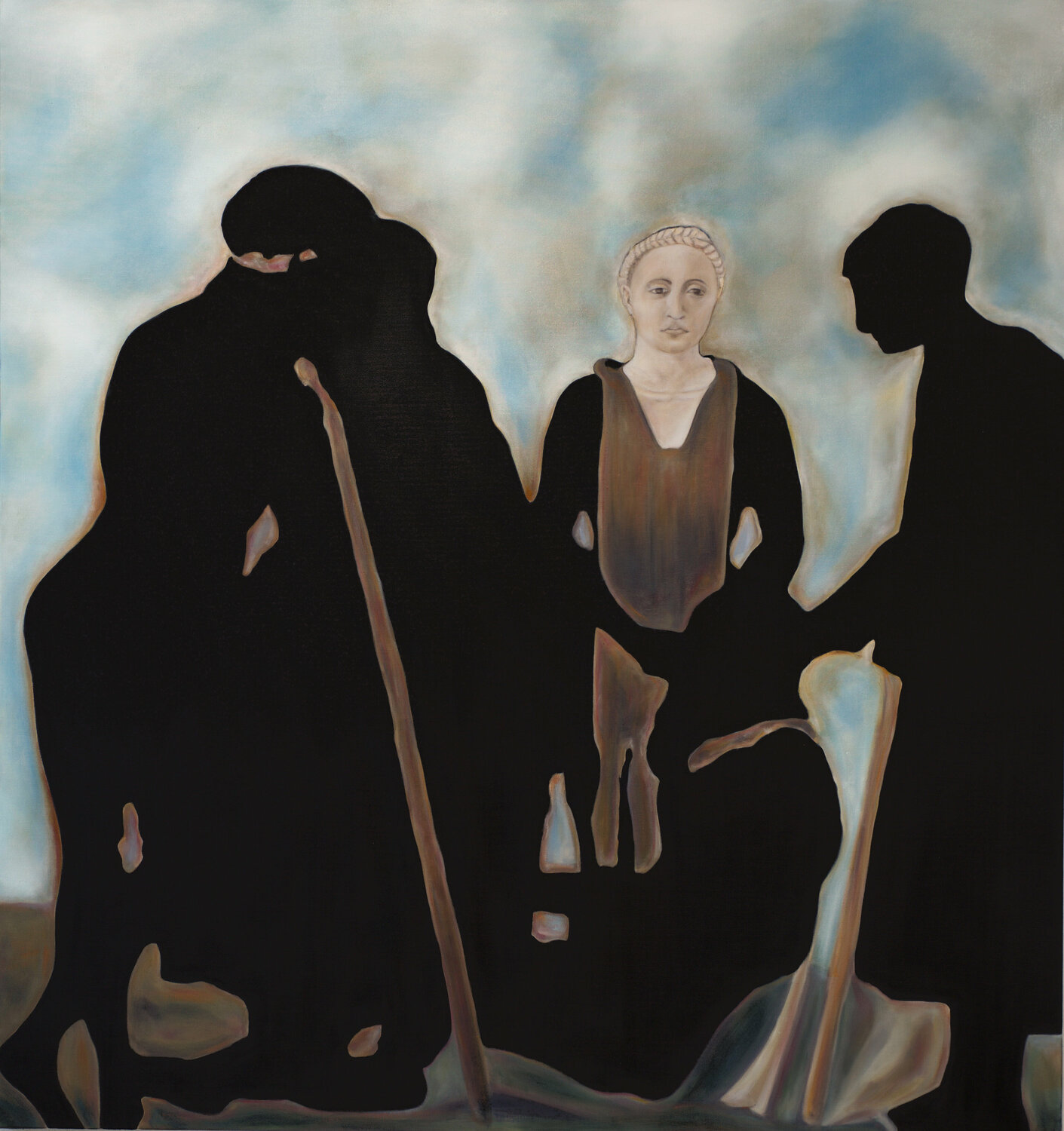 The death of Adam, from Piero della Francesca. Frédéric Choisel Original painting for sale