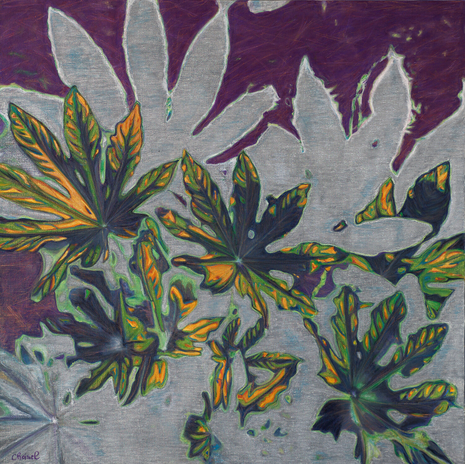 Hana-bi 5 Frédéric Choisel Original painting for sale