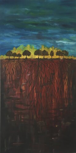 SUNSET by Carmen Aurariu, Painting for Sale on Select