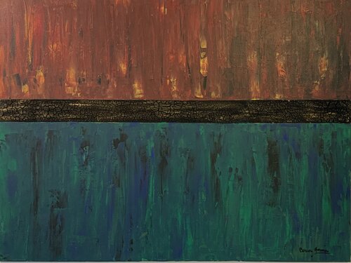 Fire on Earth by Carmen Aurariu, Painting for Sale on Select