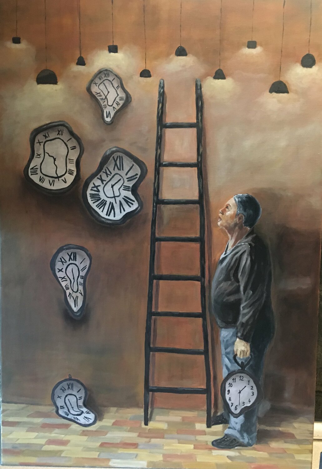 In Search of Lost Time Carmen Aurariu Original painting for sale