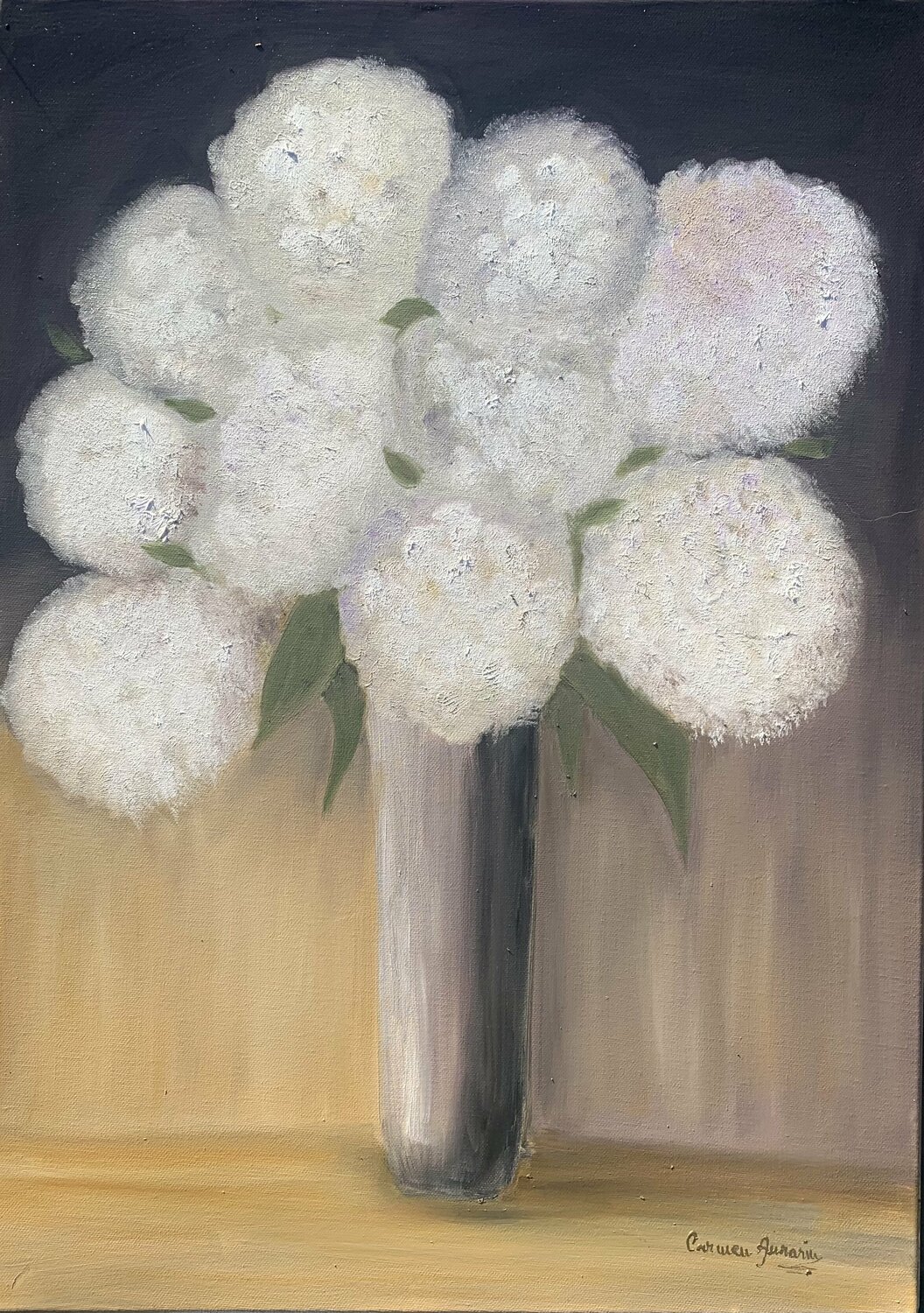 Flowers VIII Carmen Aurariu Original painting for sale