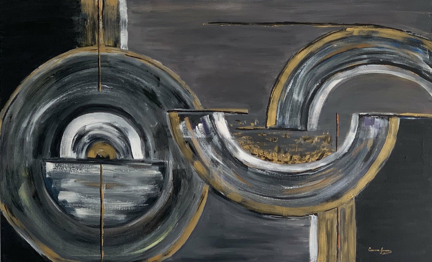 Abstract I Carmen Aurariu Original painting for sale