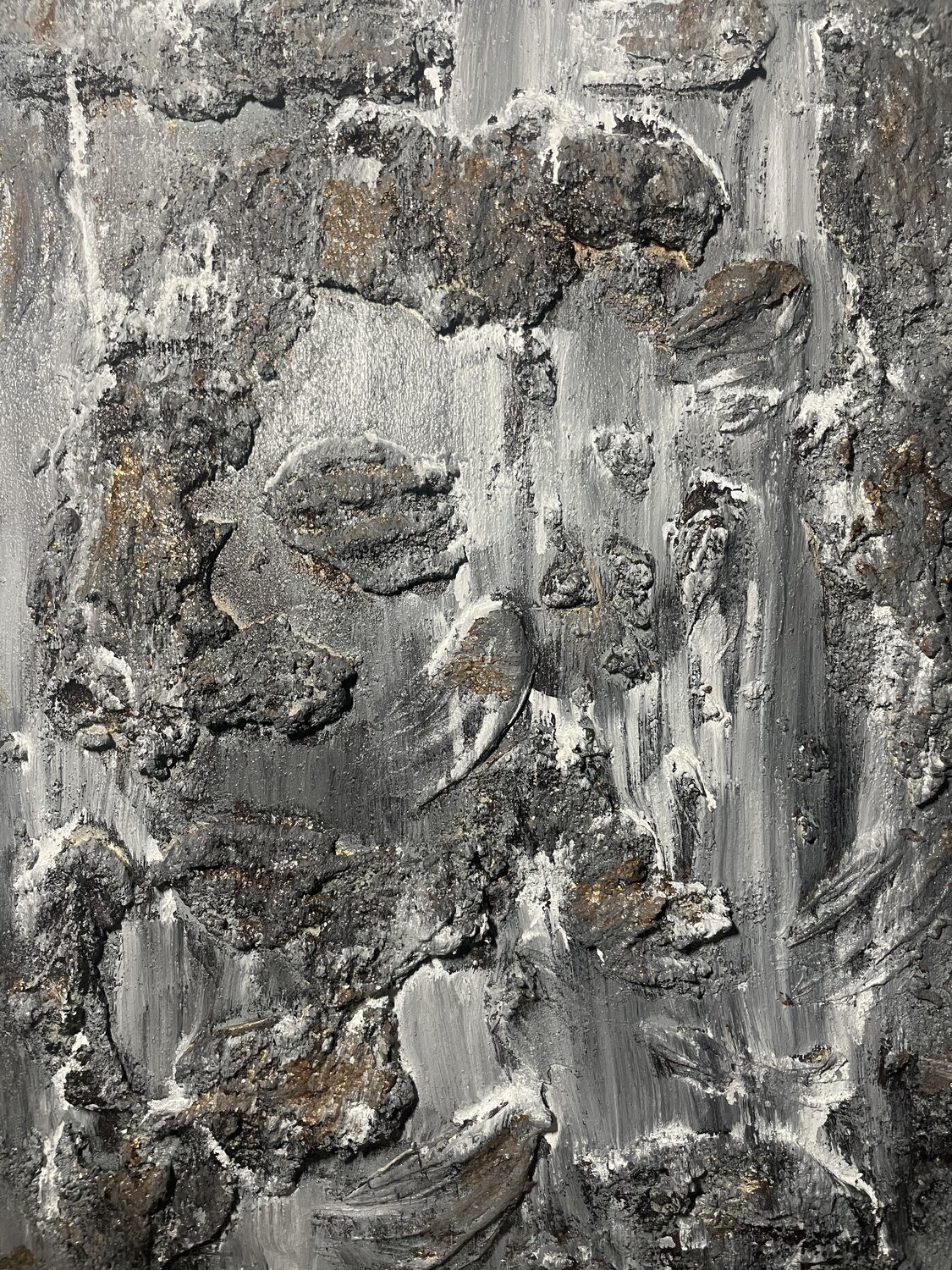 "Fossils" Abdulrahman Hamdi Original painting for sale
