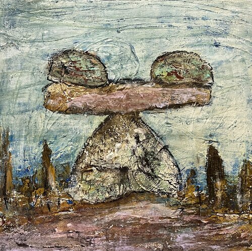 Stones by Claudia Dietschi, Painting for Sale on Select