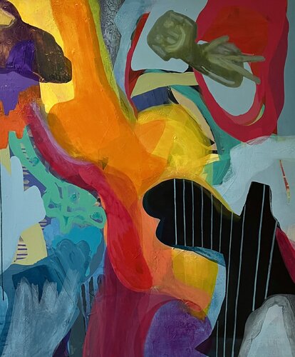 Gegen den Strich der Stille by Claudia Dietschi, Painting for Sale on Select