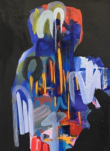 Voice of Courage - Mut der Grenzen sprengt by Claudia Dietschi, Painting for Sale on Select