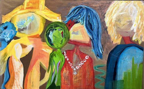 Unter uns by Claudia Dietschi, Painting for Sale on Select