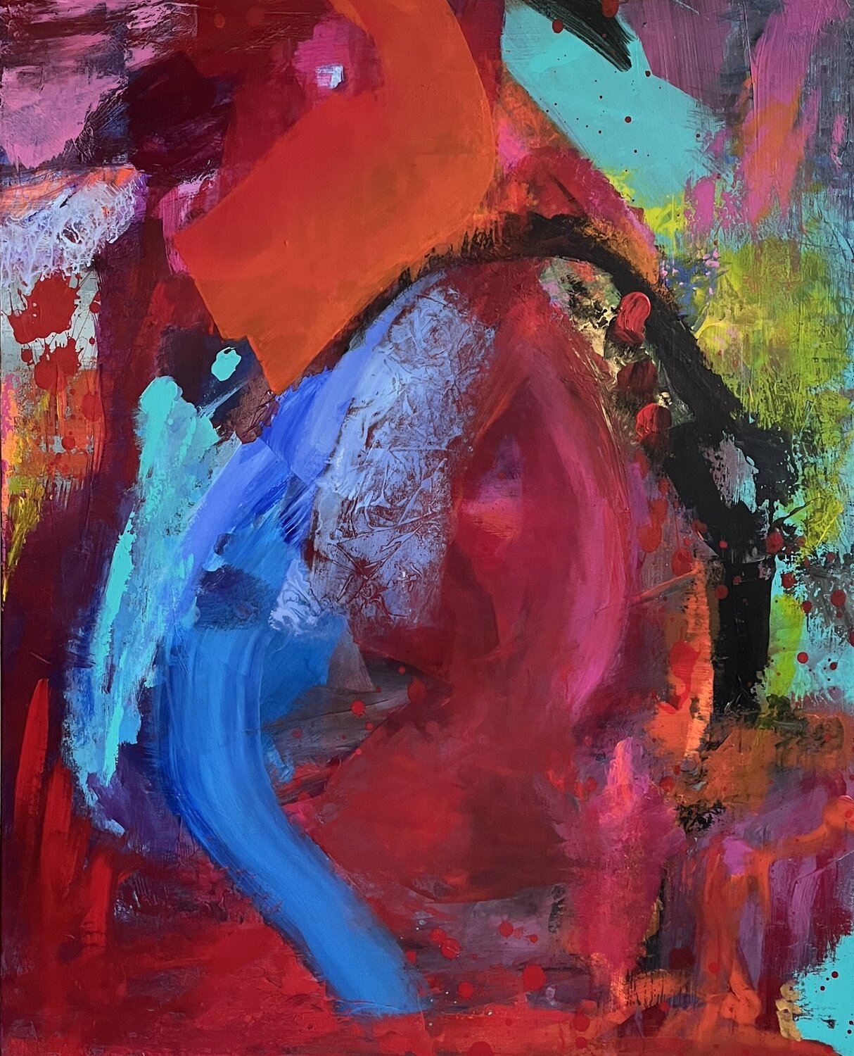 Vibrant Energy Claudia Dietschi Originalgemälde zu verkaufen