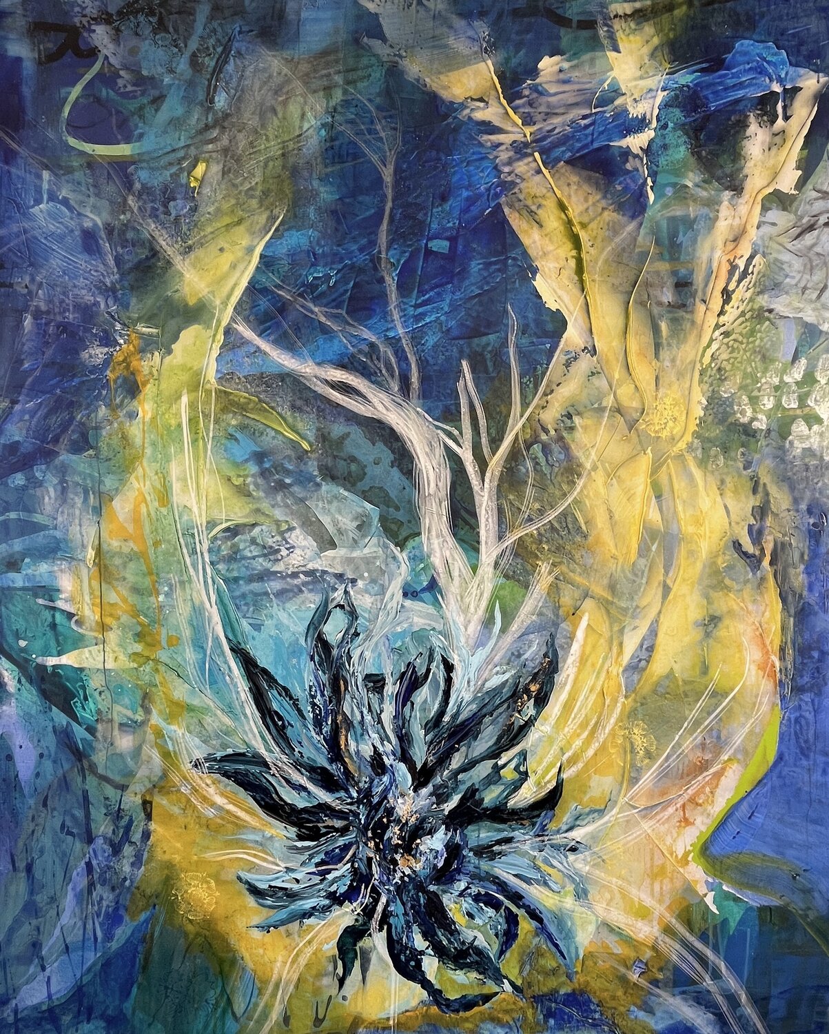 Winter Spirit Claudia Dietschi Original painting for sale