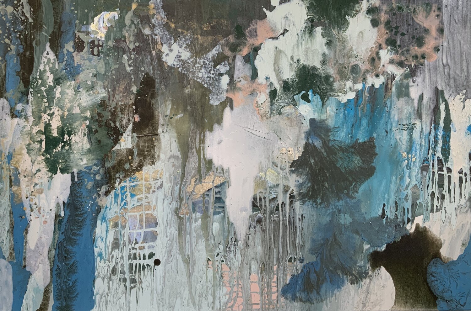 Magische Landschaft Claudia Dietschi Original painting for sale