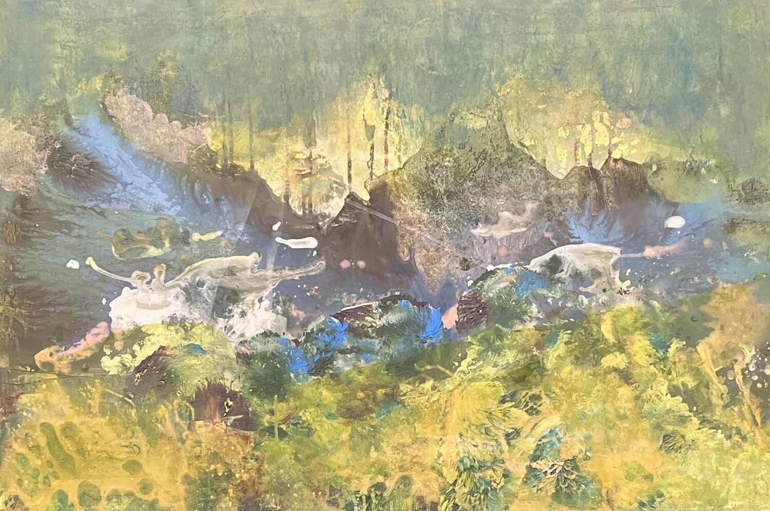 Zwischen Himmel und Erde Claudia Dietschi Original painting for sale