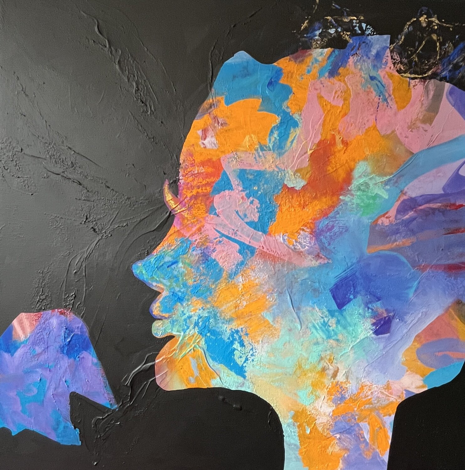 Voice of Joy - die Feier des Lebens in Farbe Claudia Dietschi Original painting for sale