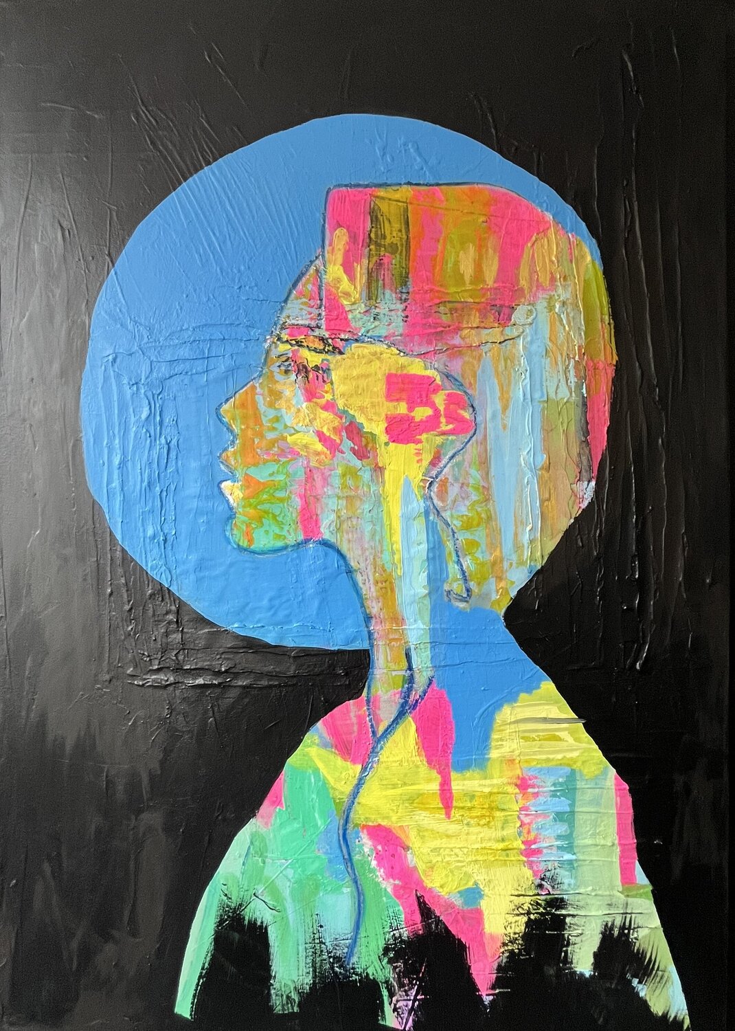 Voice of Truth - Authentizität, klar und unerschütterlich Claudia Dietschi Original painting for sale