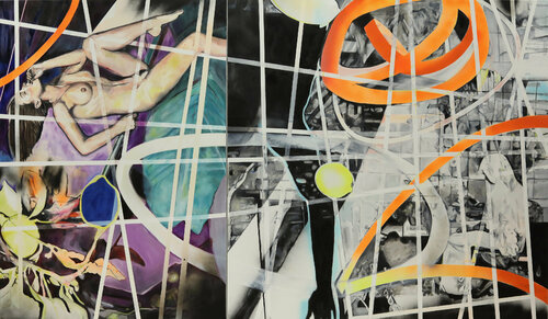 Multiverse (Diptychon) by Katja Grandpierre, Painting for Sale on Select