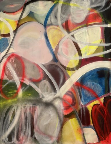 Unobvious X by Katja Grandpierre, Painting for Sale on Select