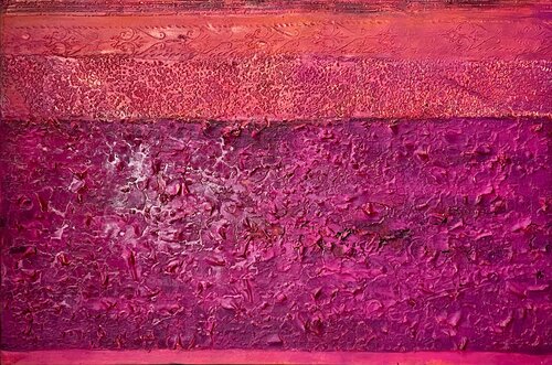 Magenta Horizont by Magdalena Oppelt, Painting for Sale on Select
