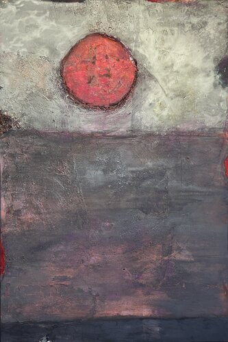 Red Core by Magdalena Oppelt, Painting for Sale on Select