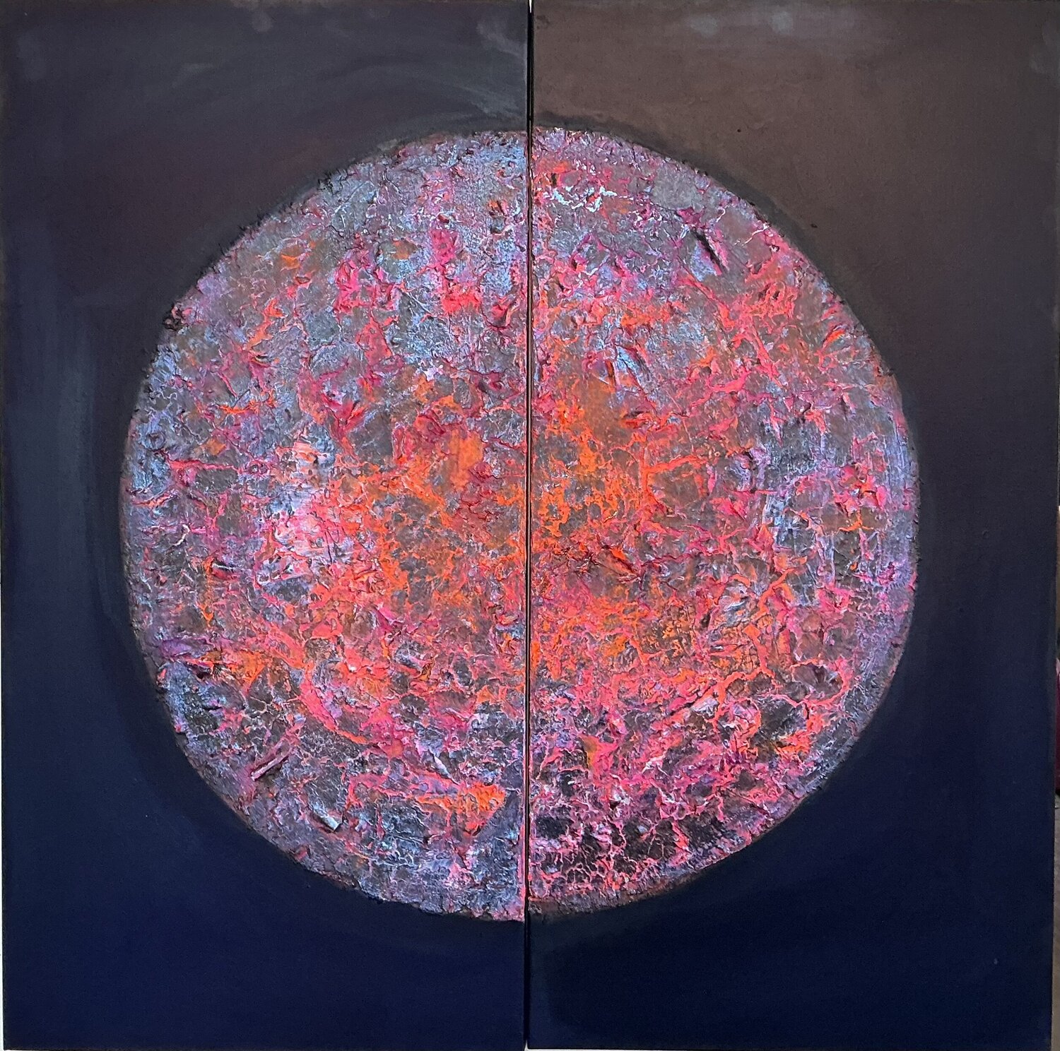 Feuer in der Dunkelheit Magdalena Oppelt Original painting for sale
