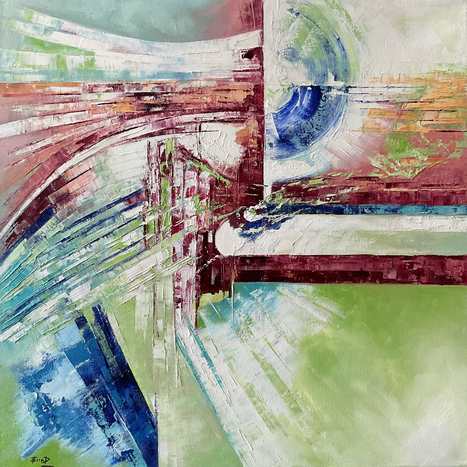 TOUCH THE DIVINE Ella Prakash Original painting for sale