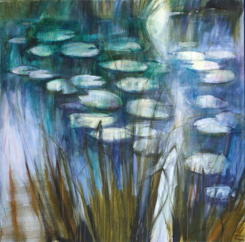 Seerosen by Elena Starostina, Painting for Sale on Select