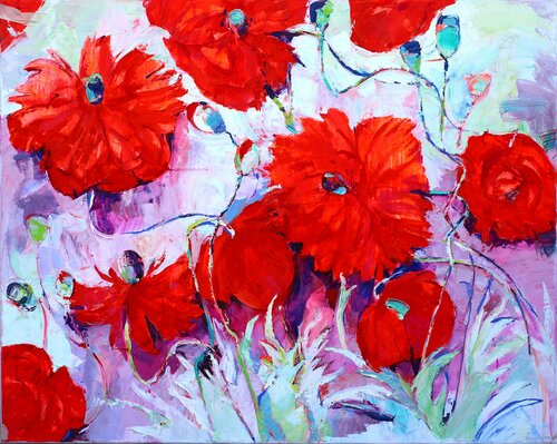 Mohnen by Elena Starostina, Painting for Sale on Select