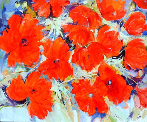 Mohnen by Elena Starostina, Painting for Sale on Select