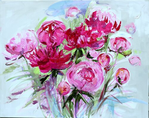 Pfingstrosen by Elena Starostina, Painting for Sale on Select