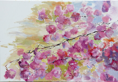 Kirschbaum by Elena Starostina, Painting for Sale on Select