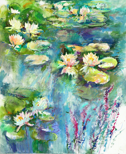 Seerosen by Elena Starostina, Painting for Sale on Select