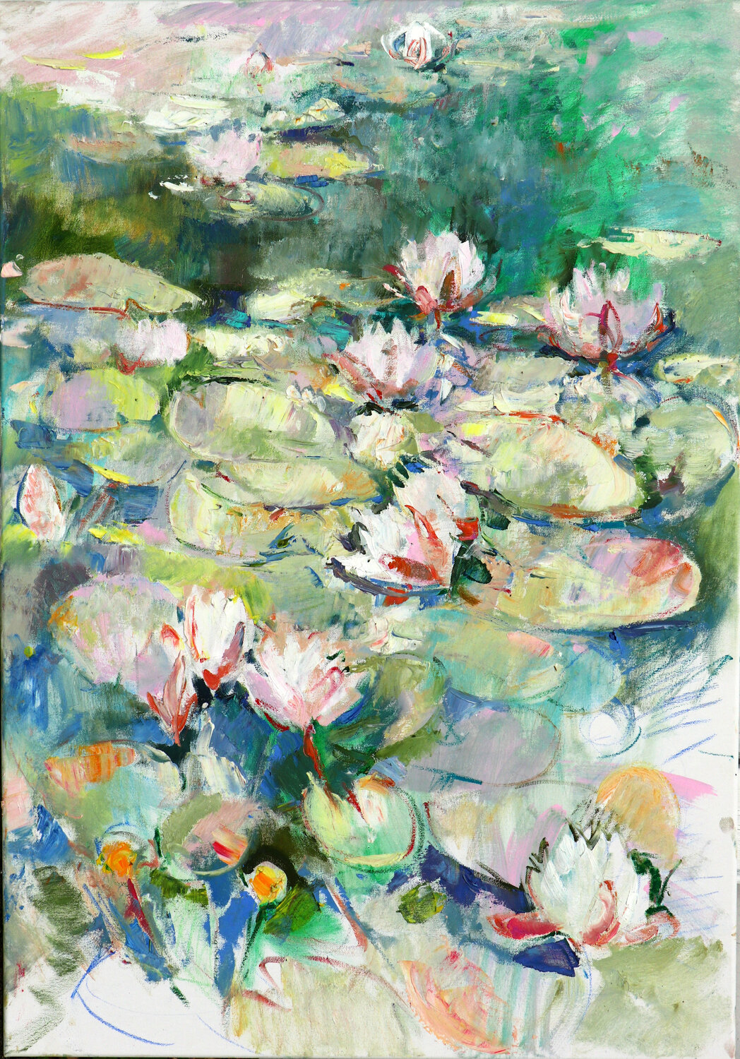 Seerosen Elena Starostina Original painting for sale