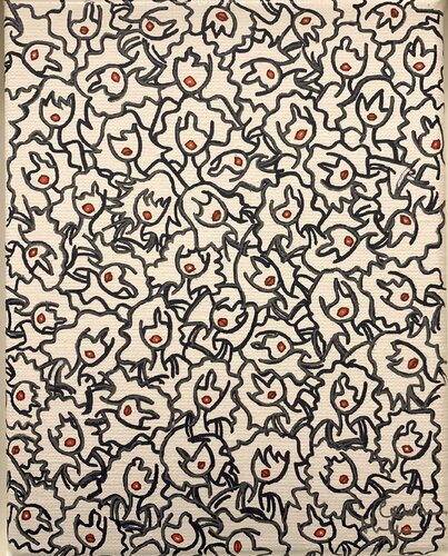 Grey is the new black by Caroline Montigneaux, Painting for Sale on Select