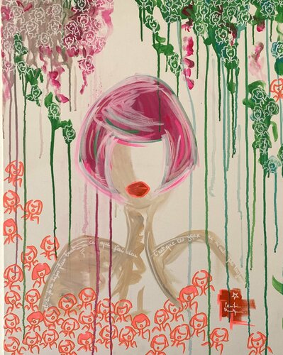 La courbe de tes yeux by Caroline Montigneaux, Painting for Sale on Select