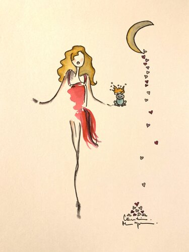 Boop-boop-a-doop by Caroline Montigneaux, Drawing for Sale on Select