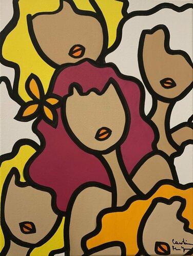 Bora Nanas by Caroline Montigneaux, Painting for Sale on Select