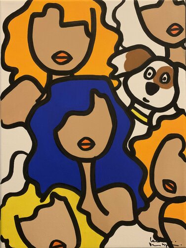 Mirza, te revoilà ! by Caroline Montigneaux, Painting for Sale on Select