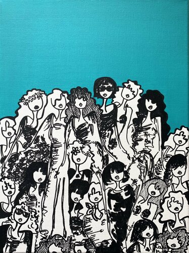 Un monde meilleur by Caroline Montigneaux, Painting for Sale on Select