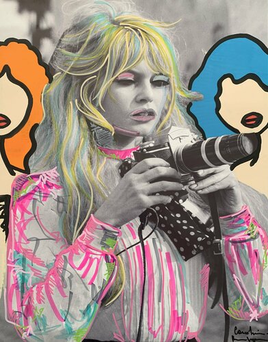 Brigitte Bardot and friends by Caroline Montigneaux, Painting for Sale on Select