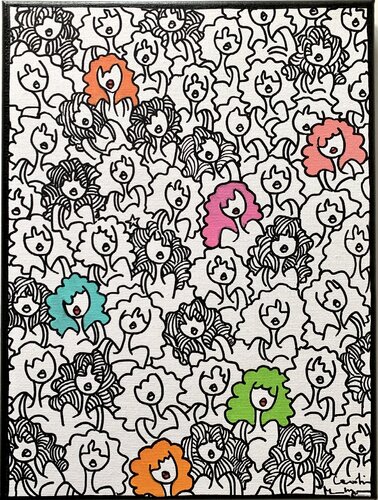Pop and co by Caroline Montigneaux, Painting for Sale on Select