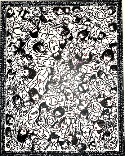 Embrasse-moi by Caroline Montigneaux, Painting for Sale on Select