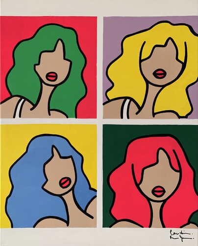 We love you, Andy by Caroline Montigneaux, Painting for Sale on Select