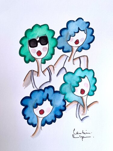 Zouk is the only medicine we have by Caroline Montigneaux, Drawing for Sale on Select