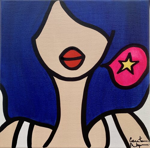 Superman, where are you ? by Caroline Montigneaux, Painting for Sale on Select
