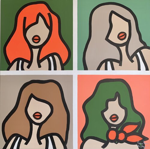 Mandarine Pistache by Caroline Montigneaux, Painting for Sale on Select