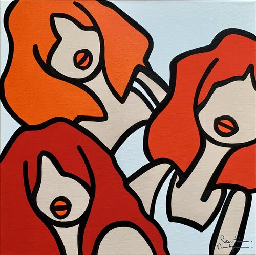 Ciflorette & Friendz by Caroline Montigneaux, Painting for Sale on Select